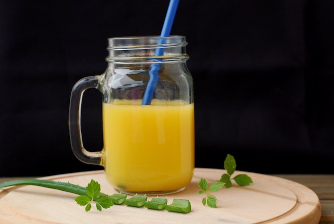 Spalovač tuků smoothie s Aloe vera- pro ploché břicho